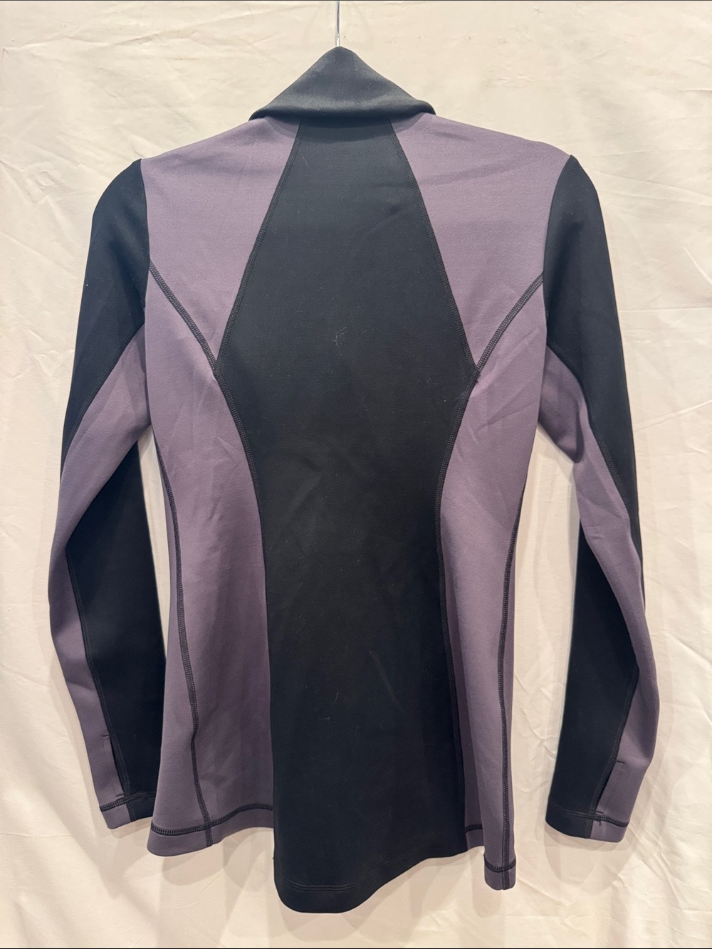 CAbi Black and Gray Asymmetric Zip Moto Athleisure Workout Jacket XS - Picture 2 of 3